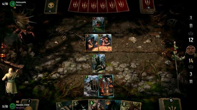 GWENT: The Witcher Card Game."Рейтинг"-Филавандрель vs Королева Главоглазов. смотреть онлайн
