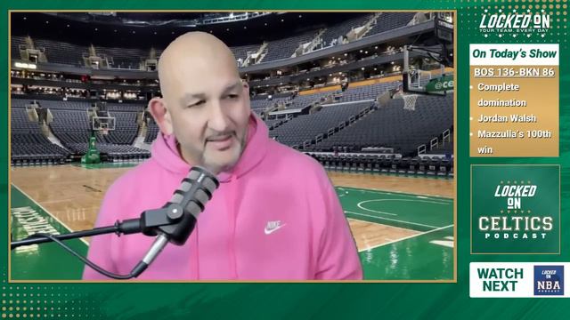 Boston Celtics beat Brooklyn Nets by 50 for Joe Mazzulla's 100th win смотреть онлайн