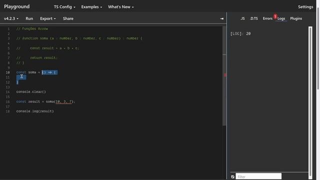 Typescript - Arrow functions. смотреть онлайн