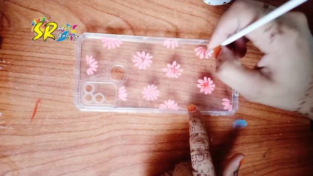 DIY Phone Cover Painting Idea | Acrylic Painting on phone Case |#SRArtGallery смотреть онлайн