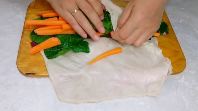 Қарыннан өте дәмді рулет/Закуски на Праздничный Стол. смотреть онлайн