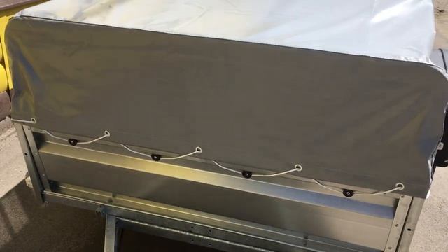 Прицеп КМЗ Классика-М 2,0*1,25м с тентом и дугами смотреть онлайн