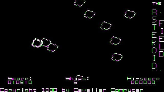 The Asteroid Field (1980) Cavalier Computer (Apple2)