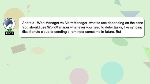 Android : WorkManager vs AlarmManager, what to use depending on the case смотреть онлайн