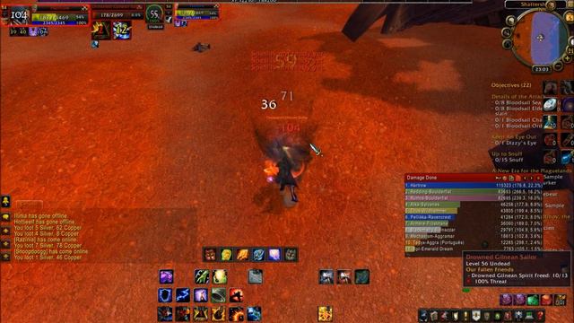 WOW 4.3 - Shamman lvl 54 leveling смотреть онлайн