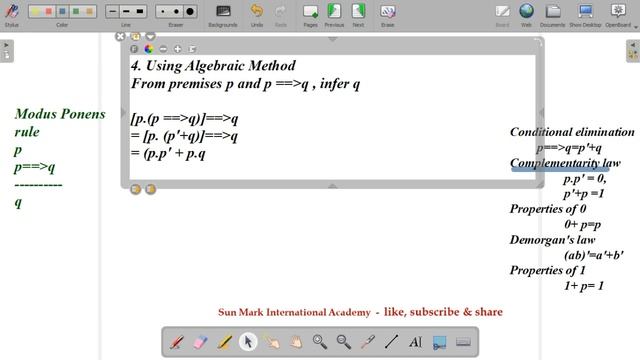 ISC Computer Science Boolean Algebra Chapter 1 PART 03 Solved Qn - Algebraic method смотреть онлайн