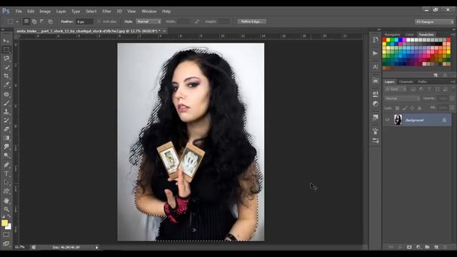 How to extract messy hair in Photoshop cs6 tutorial смотреть онлайн