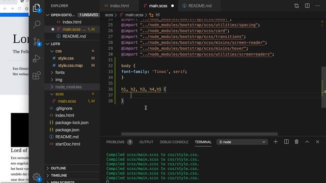 Pagina met Bootstrap 16: eigen fontkeuze смотреть онлайн