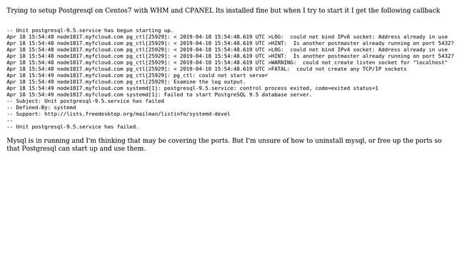 DevOps & SysAdmins: Failed to start postgresql database смотреть онлайн