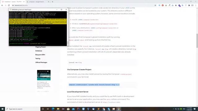Laravel Tutorial Beginner Part 2 Install Laravel & Make Authentication смотреть онлайн