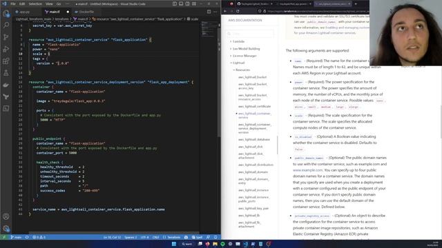 Deploy Docker Container on AWS Lightsail with Terraform смотреть онлайн