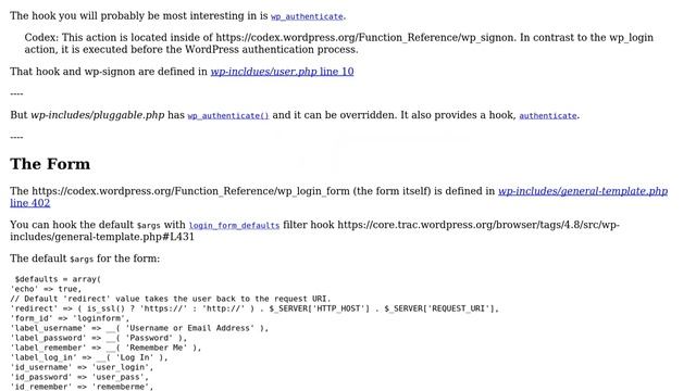 Wordpress: Where is the query and form in wp-login.php? смотреть онлайн