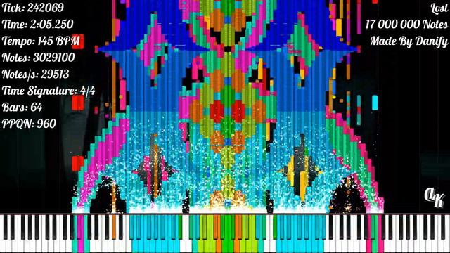 [Black MIDI] Lost | 17 000 000 Notes | Danify смотреть онлайн