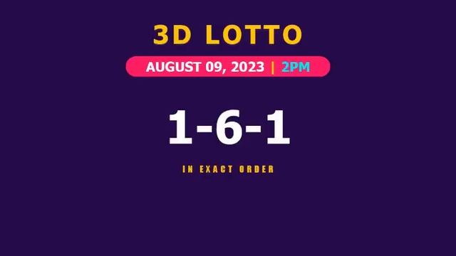 Lotto Result Today 2pm August 9, 2023 Swertres Ez2 Pcso смотреть онлайн