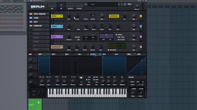 Как в Serum накрутить очень прикольный Pluck для арпеджио :) смотреть онлайн