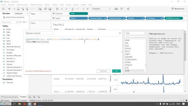Formation Tableau Desktop : Comment combiner KPI's et graphique Sparkline dans une vue simple смотреть онлайн