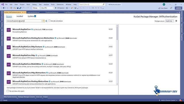 ASP.Net Core Web API - Secure using JWT Authentication смотреть онлайн