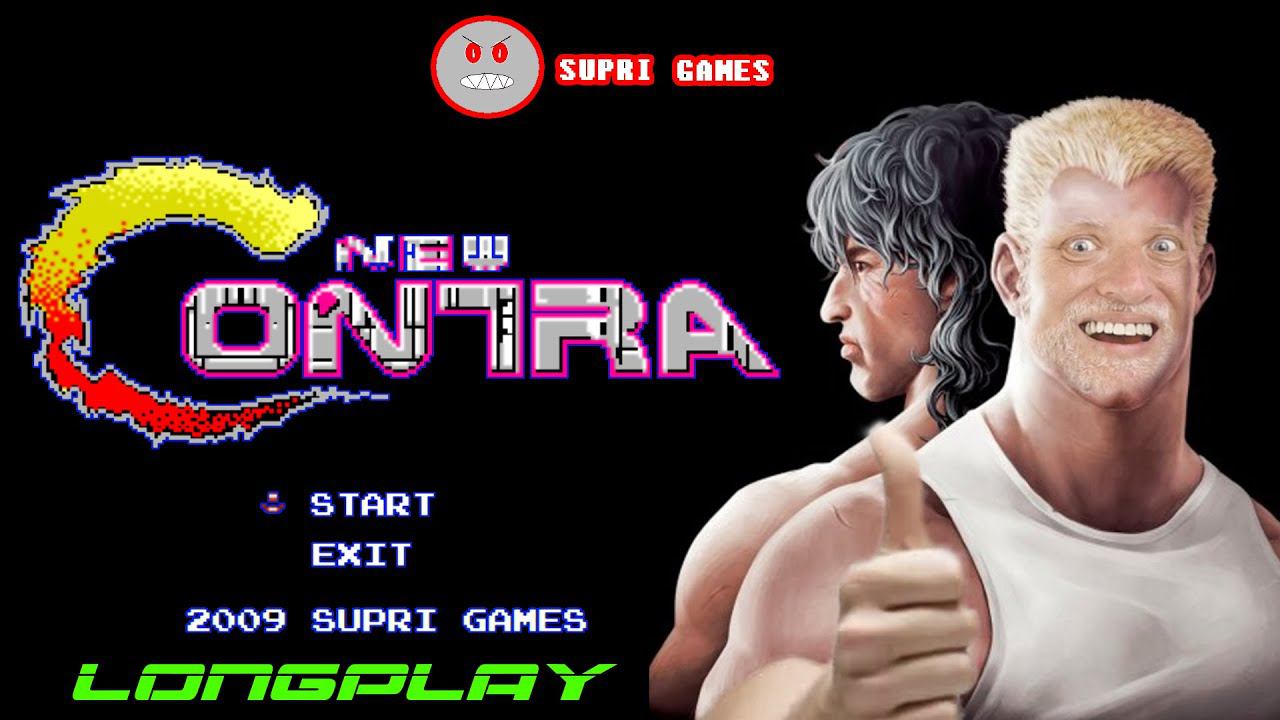 NEW CONTRA (PC,FANGAME) LONGPLAY