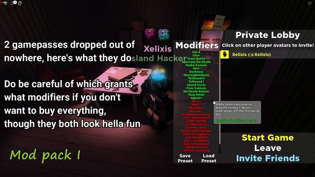 [ Roblox Isle 9 ] ┘Info┌ Gamepass Mod Packs смотреть онлайн