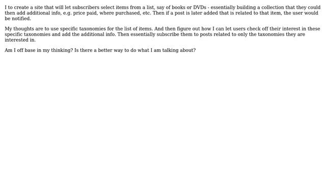 Wordpress: Is using taxonomies the way to go here or would custom post types be better? смотреть онлайн