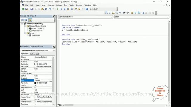 VBA Listbox Move Selected Items UP DOWN With Button Click смотреть онлайн