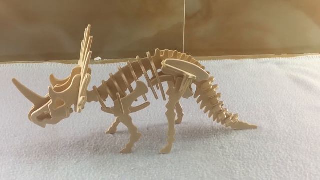 DIY Miniature Styracosaurus ~ 3D wooden Puzzle смотреть онлайн