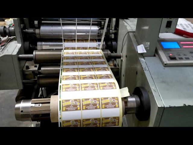 Флексопечать этикеток, 3 цвета смотреть онлайн