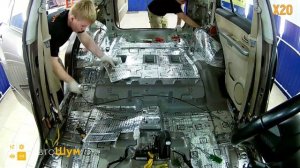 Шумоизоляция пола с арками Suzuki Grand Vitara  в уровне Премиум. АвтоШум.