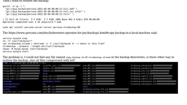 Databases: How to restore percona database from kubernetes? смотреть онлайн