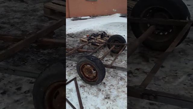 САМОДЕЛЬНЫЙ ПРИЦЕП ИЗ ХЛАМА смотреть онлайн