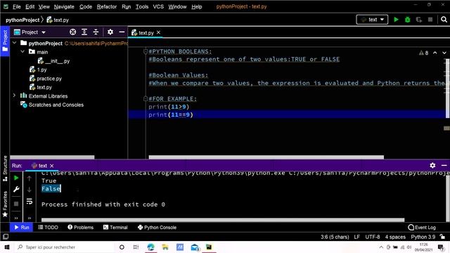 Python Booleans#1 || Part-9 || Python Tutorial for Beginners смотреть онлайн