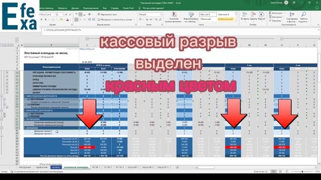 Платёжный календарь в Excel для малого бизнеса смотреть онлайн