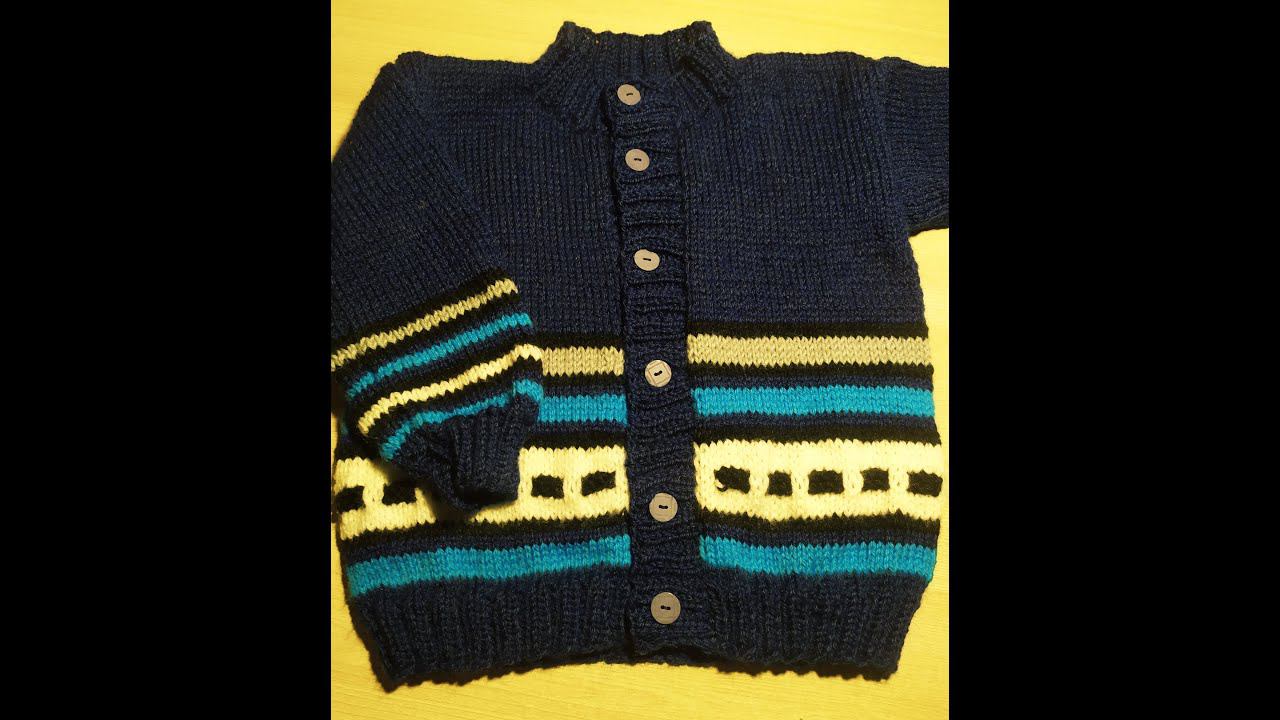 Кофта спицами на 1-2 годика. МК. 1 часть смотреть онлайн