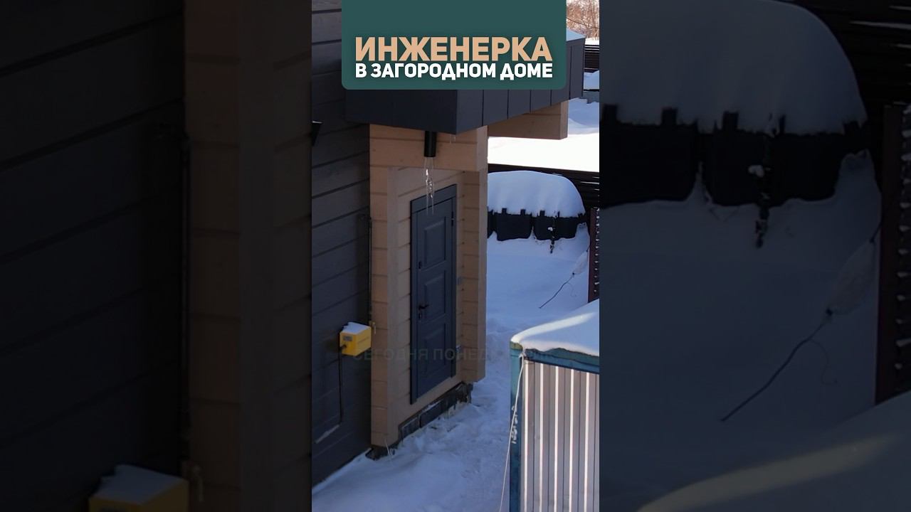 ❗Отдельный ВХОД в КОТЕЛЬНУЮ с улицы | Инженерные системы в загородном доме #строительстводомов смотреть онлайн