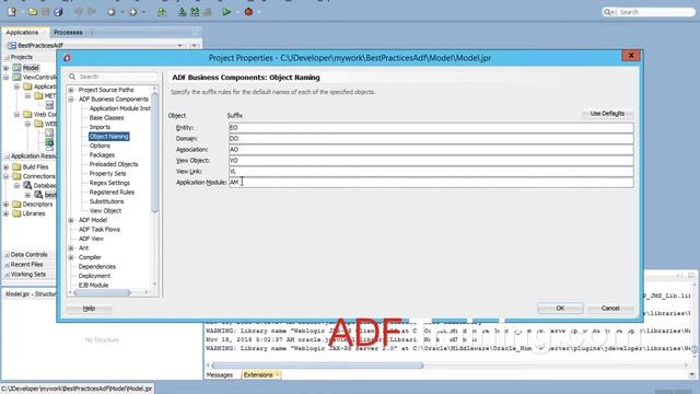 Enforce Object Naming Standards in Oracle ADF www.cholanacademy.com смотреть онлайн