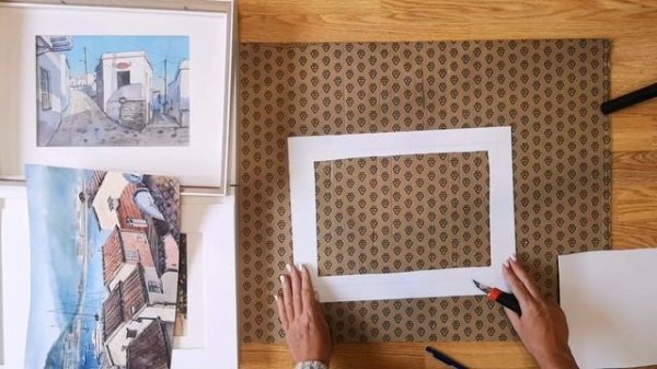 Как сделать паспарту самостоятельно? Как оформить картину?