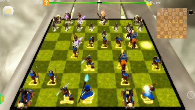 Battle Chess Android Chess 3D Animation : Real Battle Chess 3D android game play hard level part смотреть онлайн
