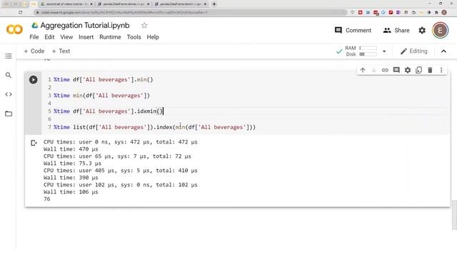 Pandas Dataframe Min & Max Values, Min & Max Index with Python vs Pandas смотреть онлайн