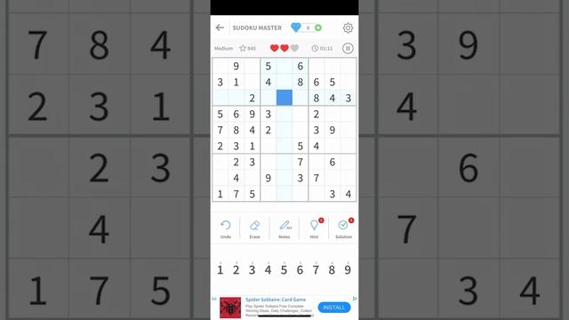 Sudoku Master - sudoku puzzles (by Peaksel) IOS Gameplay Video (HD) смотреть онлайн