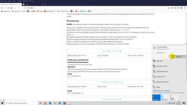 Jak zrobić aktualizację FIRMWARE w routerze TP-LINK WR740N? смотреть онлайн