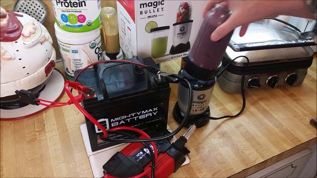 $19 Harbor Freight inverter powers Magic Bullet blender смотреть онлайн
