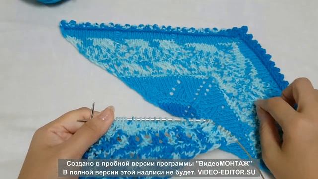 Shawl for doll/Шаль для кукол/Вязание спицами/ Мастер класс смотреть онлайн