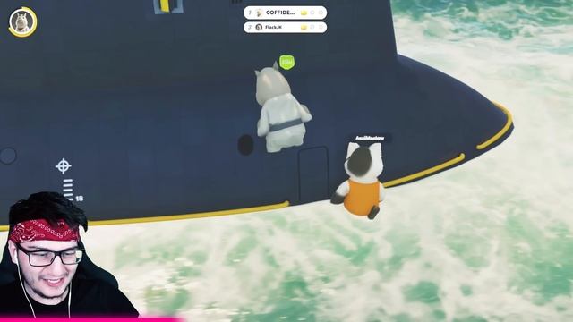 ЗАСТРЯЛ ПОД ТЕКСТУРОЙ В ПОДВОДНОЙ ЛОДКЕ В PARTY ANIMALS смотреть онлайн