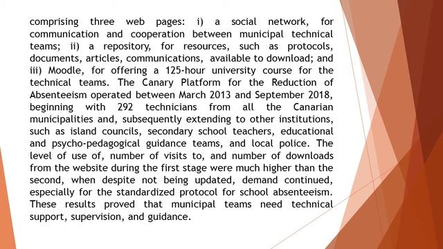The Canary Platform for the Reduction of School Absenteeism IJEP 2020 82 257 267 смотреть онлайн