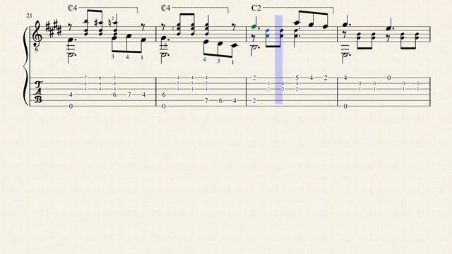 Cello Op.94 - Jacques Bosch (1825 - 1895) - Tablature