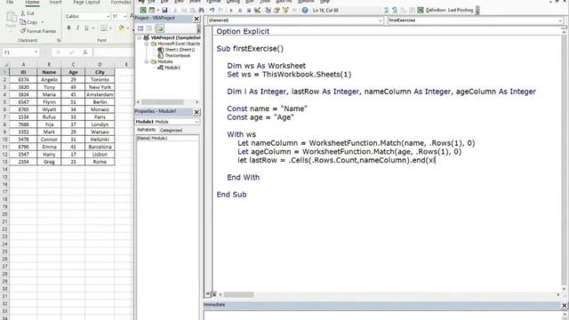VBA ON YOUR OWN: For Loop through table data - Simple Excel VBA смотреть онлайн