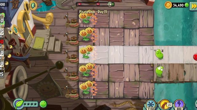 ЛИГА ЗОМБИ! КОКОСОВАЯ ПУШКА И ТРЁХСТРЕЛ! Растения против зомби 2(Прохождение) смотреть онлайн