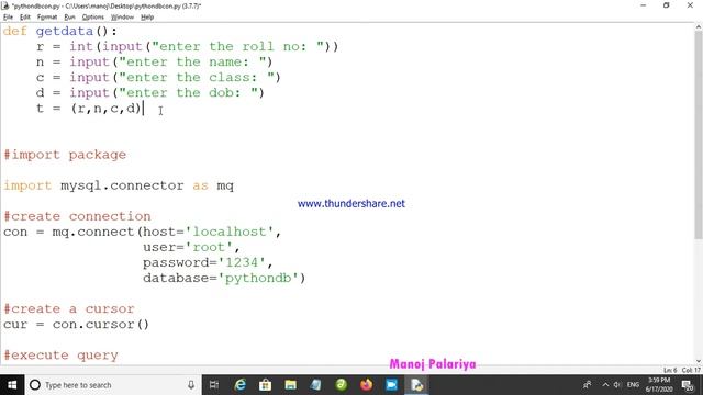 Python interface with Mysql Part-2 смотреть онлайн