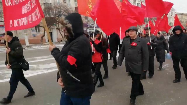 Демонстрация 7 ноября 2019 г. в Комсомольске-на-Амуре смотреть онлайн