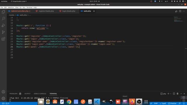 Laravel 8 Admin panel EP. 2/2 Register login logout with Middleware смотреть онлайн